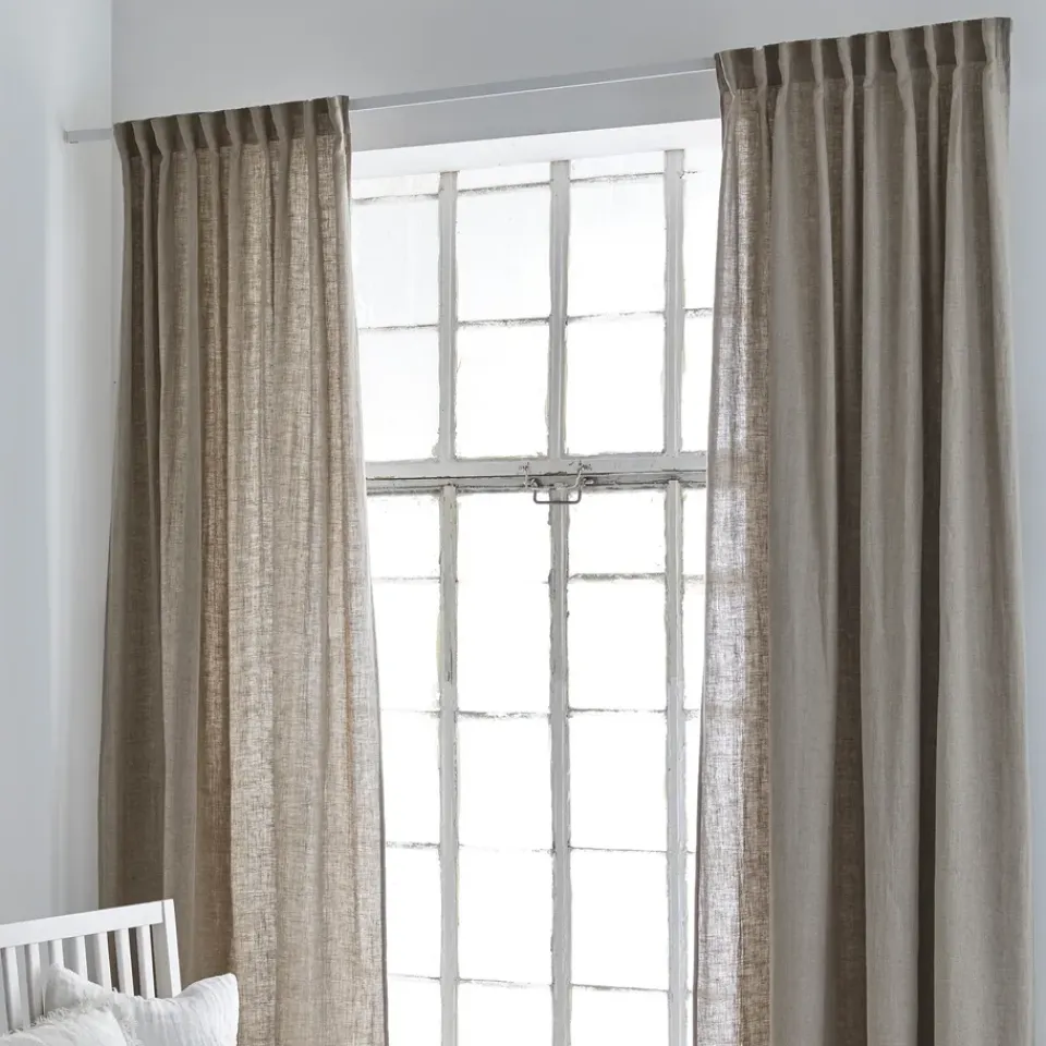 Curtains^Himla Sunshine curtain with tie 140x290 cm, Natural Beige