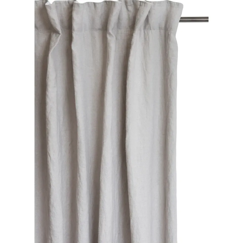 Curtains^Himla Sunshine curtain with tie 140x290 cm, Ash Grey