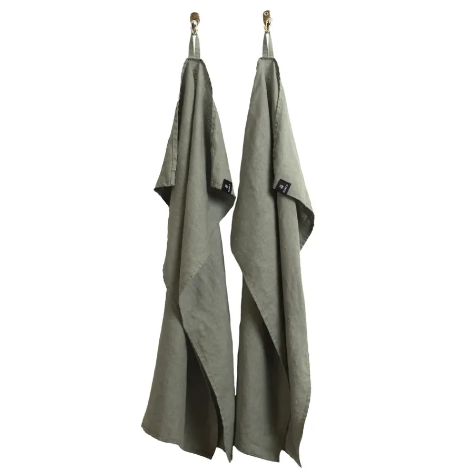 Sale Himla Sunshine kitchen towel 2-pack, Sage Green