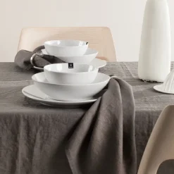Linen & Cotton Napkins^Himla Sunshine napkin 4-pack, Charcoal (dark ) Grey