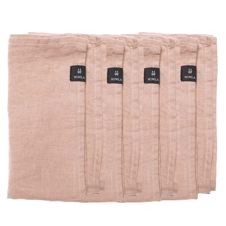 Hot Himla Sunshine napkin 4-pack, Nude Pink