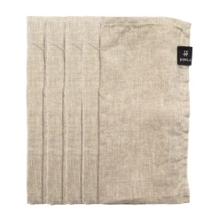 Linen & Cotton Napkins^Himla Sunshine napkin 4-pack, Oatmeal (Natural) Beige