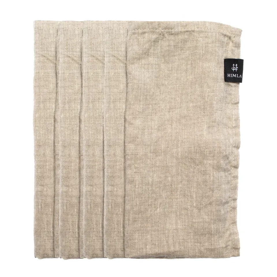 Linen & Cotton Napkins^Himla Sunshine napkin 4-pack, Oatmeal (Natural) Beige