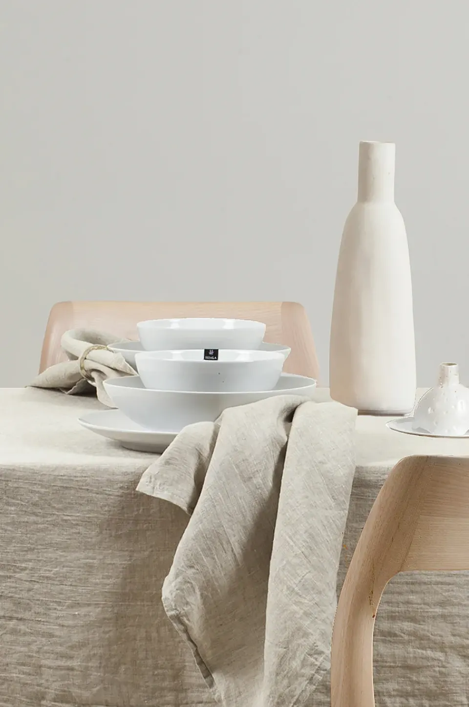 Linen & Cotton Napkins^Himla Sunshine napkin 4-pack, Oatmeal (Natural) Beige