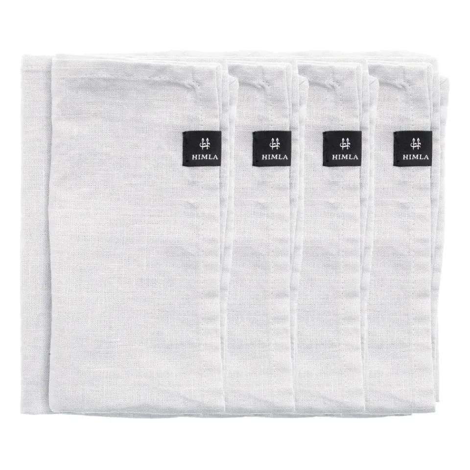 Linen & Cotton Napkins^Himla Sunshine napkin 4-pack, White