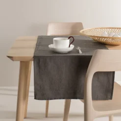 Discount Himla Sunshine table runner, Charcoal Grey