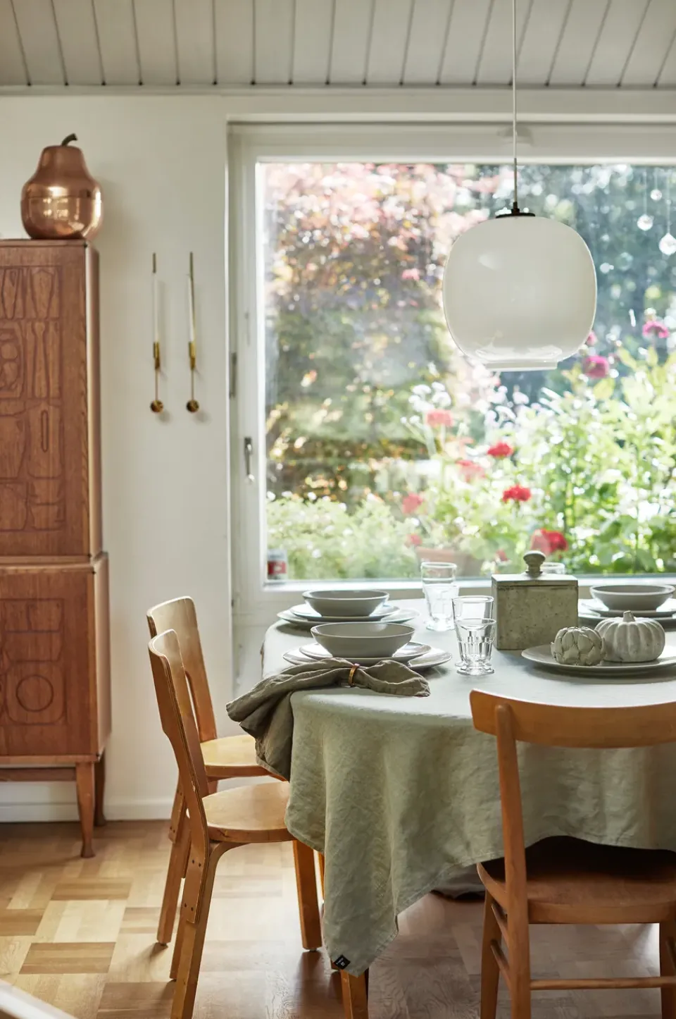 Tablecloths^Himla Sunshine tablecloth 145x330 cm, Sage Green