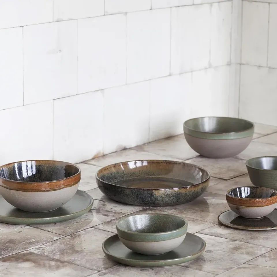 Deep Plates^Serax Surface deep plate 19 cm, indi grey Multi