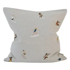 Hot Fine Little Day Surfers pillowcase 48x48 cm, Natural Beige