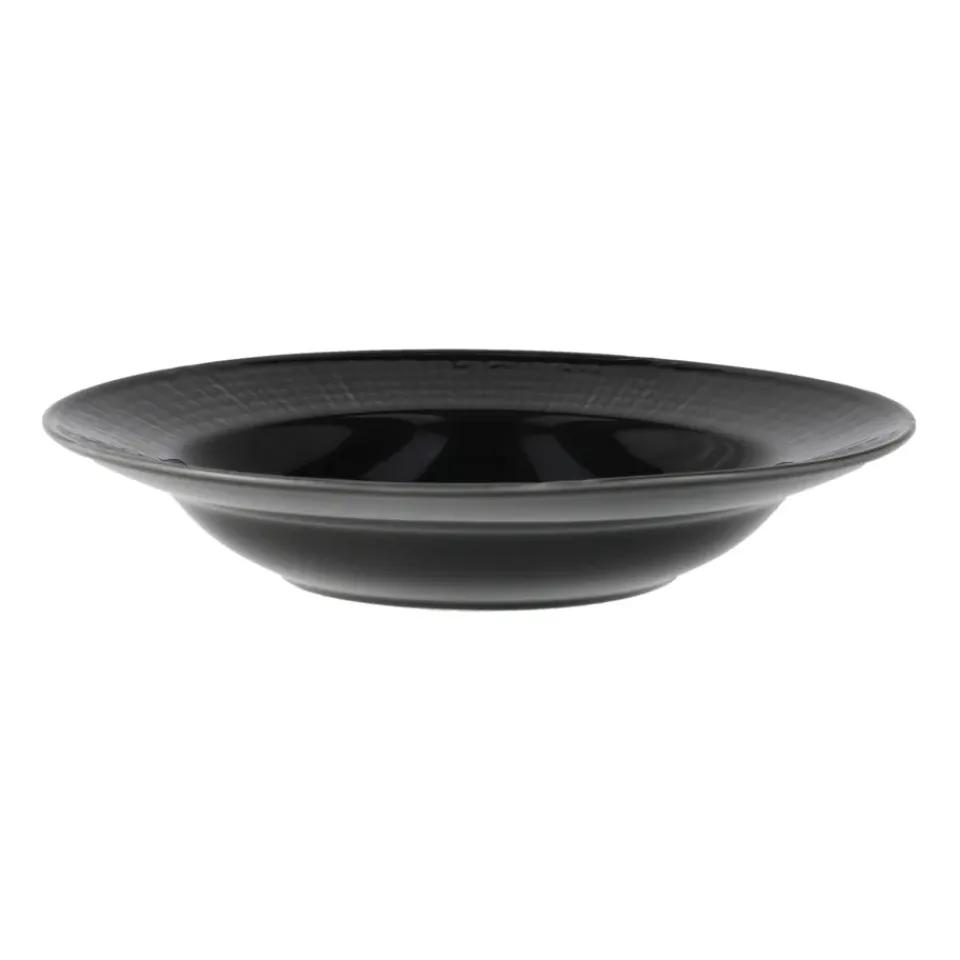 Deep Plates^Rörstrand Swedish Grace deep plate Ø25 cm, stone (dark grey) GreyBlack