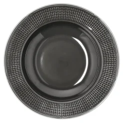 Deep Plates^Rörstrand Swedish Grace deep plate Ø25 cm, stone (dark grey) GreyBlack