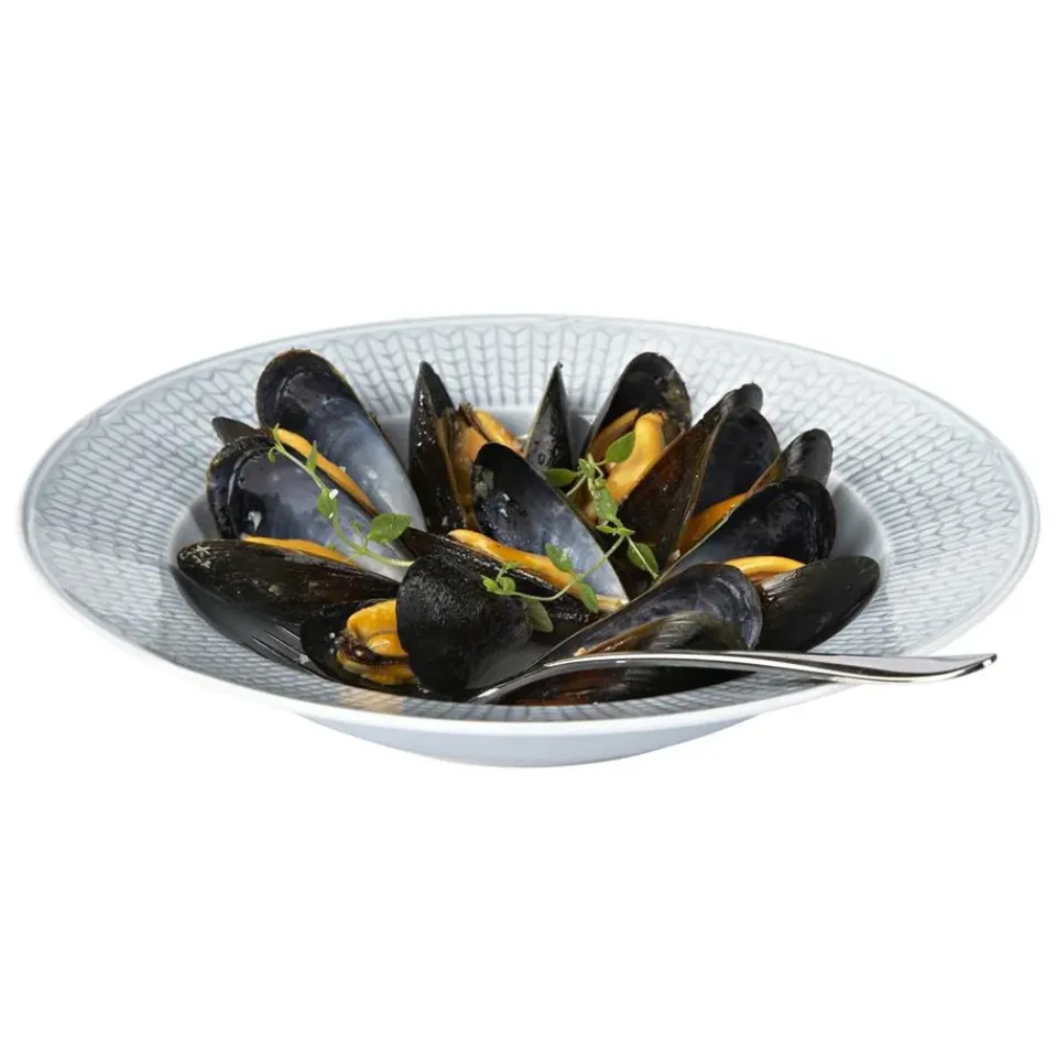 Online Rörstrand Swedish Grace deep plate Ø25 cm, ice (light ) Blue