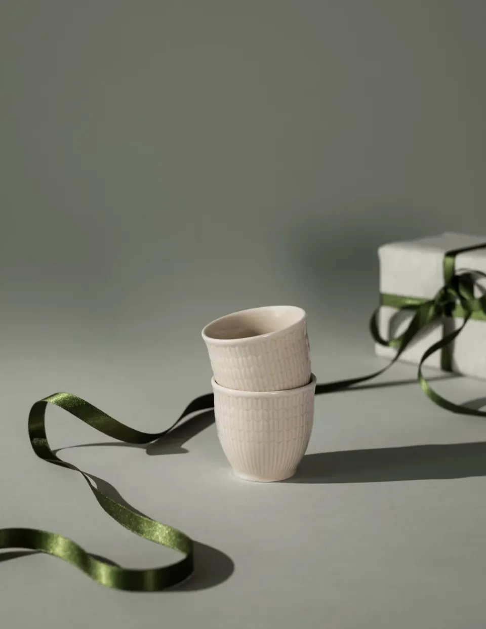 Egg Cups^Rörstrand Swedish Grace egg cup 2-pack, Oat Beige