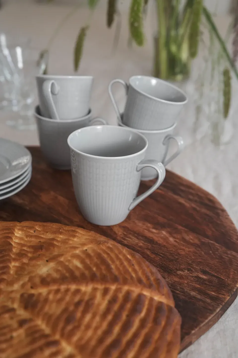 Teacups^Rörstrand Swedish Grace mug large, Mist Grey