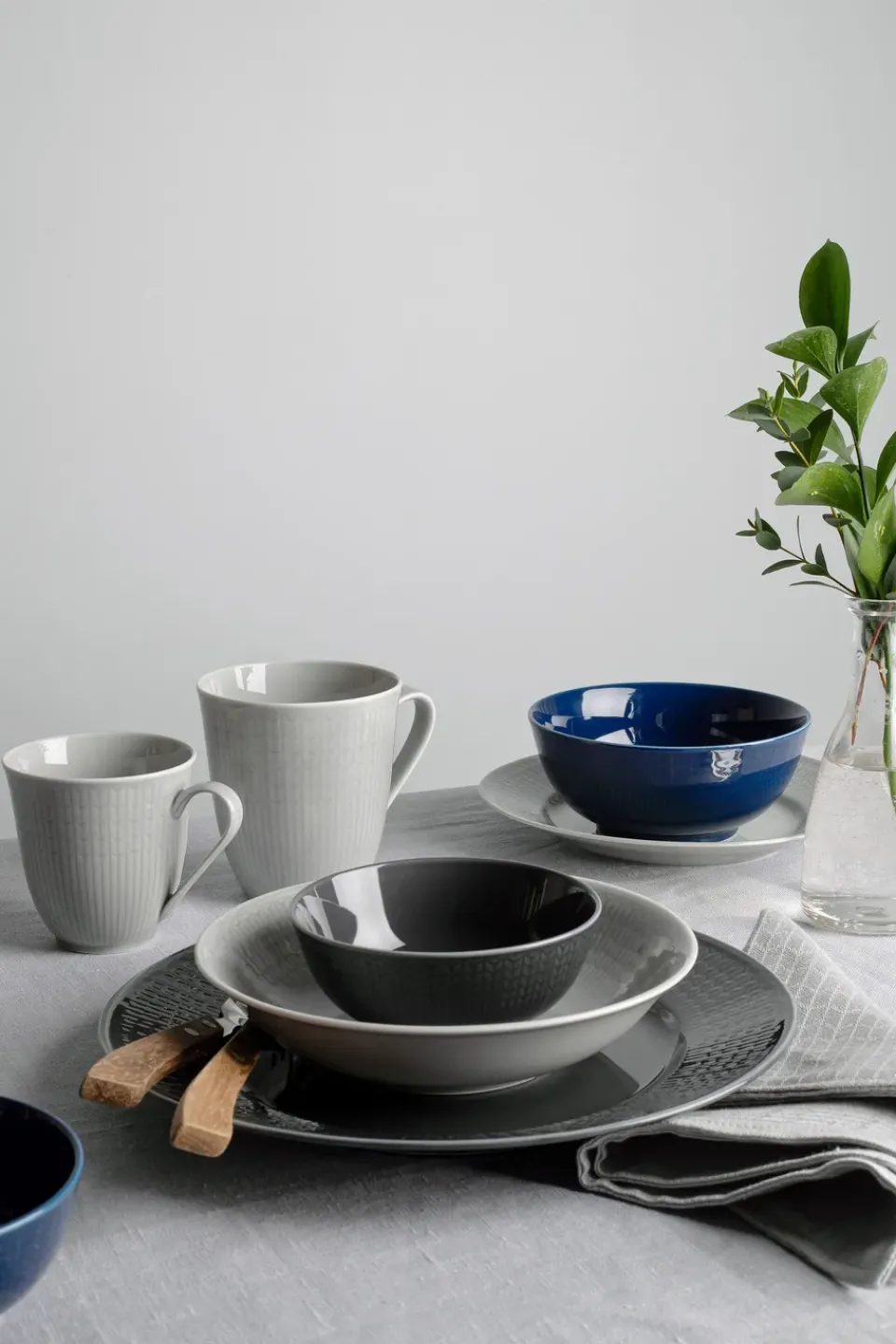 Teacups^Rörstrand Swedish Grace mug large, Mist Grey