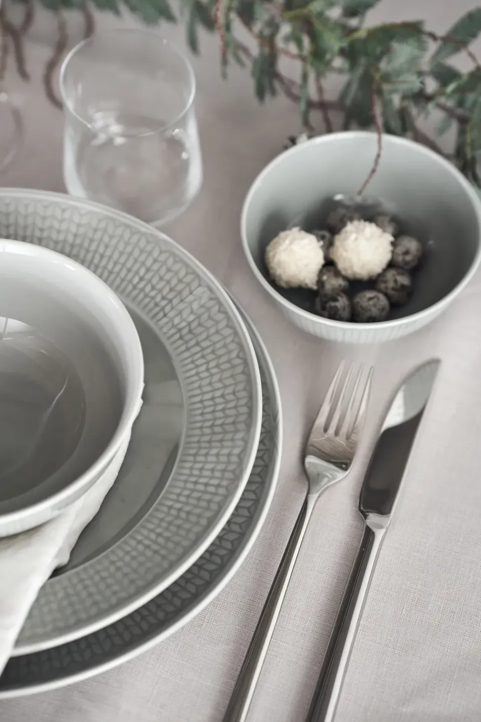 Discount Rörstrand Swedish Grace plate Ø27 cm, Mist Grey