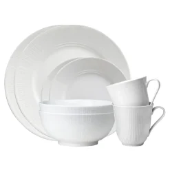 Table Settings & Starter Sets^Rörstrand Swedish Grace starter set snow, 8 pcs White