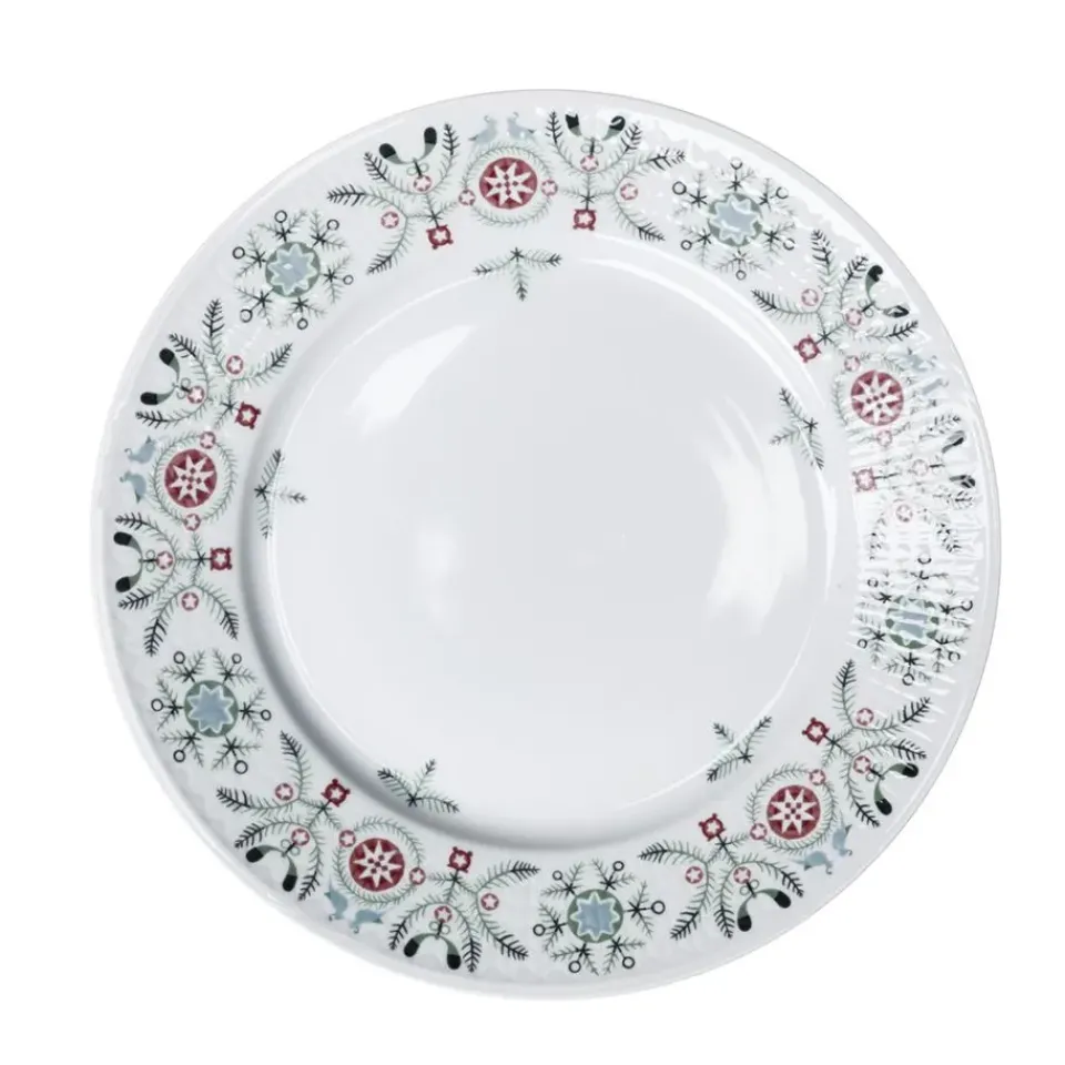 Discount Rörstrand Swedish Grace Winter plate 27 cm, white BlueRedWhite