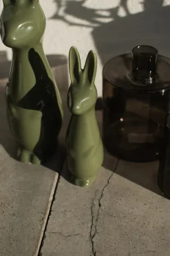 Easter Decorations^DBKD Swedish rabbit small, Shiny Green