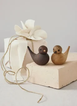 Sale Spring Copenhagen Sweeties swallow decoration 5.4 cm 2 parts, Oak Brown