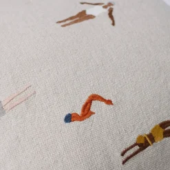 Fine Little Day Swimmers cushion cover 48x48 cm, Beige