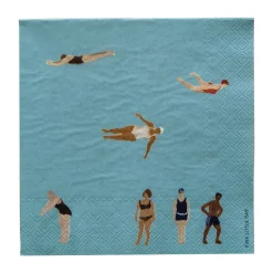 Online Fine Little Day Swimmers paper napkins 33x33 cm 25-pack, Multi