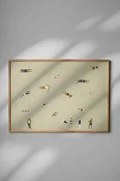 Posters^Fine Little Day Swimmers poster, , 50x70 cm Beige