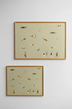 Online Fine Little Day Swimmers poster, , 40x50 cm Beige