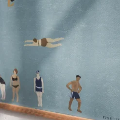 Posters^Fine Little Day Swimmers poster, , 50x70 cm Blue