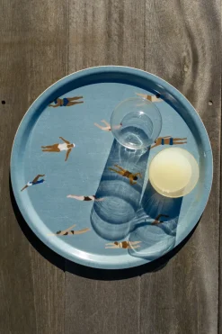Trays^Fine Little Day Swimmers tray Ø38 cm, Blue