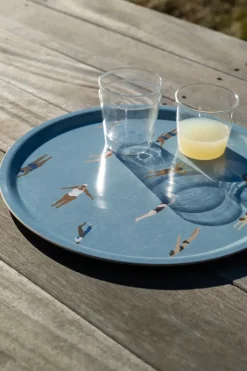 Trays^Fine Little Day Swimmers tray Ø38 cm, Blue