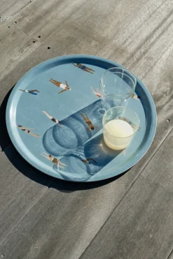 Trays^Fine Little Day Swimmers tray Ø38 cm, Blue