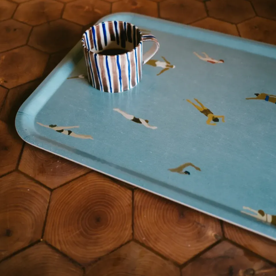 Outlet Fine Little Day Swimmers tray 33x43 cm, Blue