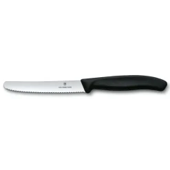 Hot Victorinox Swiss Classic tomato knife 11 cm, Black Silver-coloured
