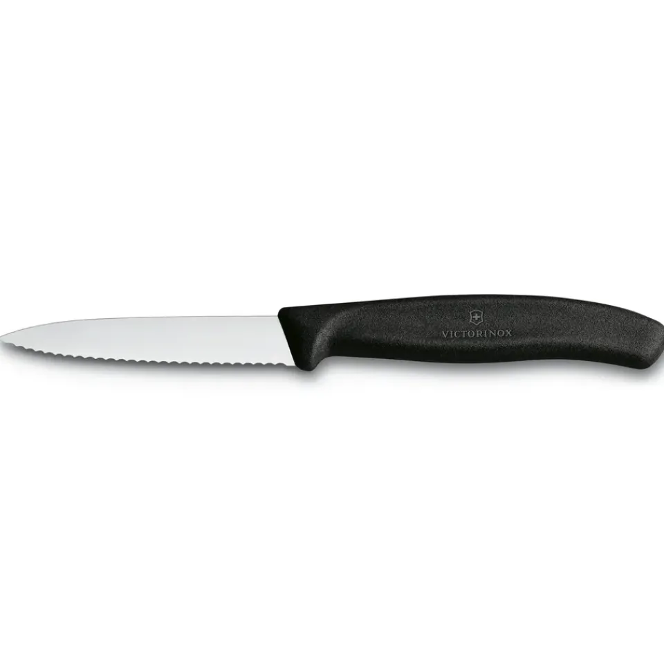 Best Victorinox Swiss Classic vegetable-/paring knife 8 cm, Black Silver-coloured