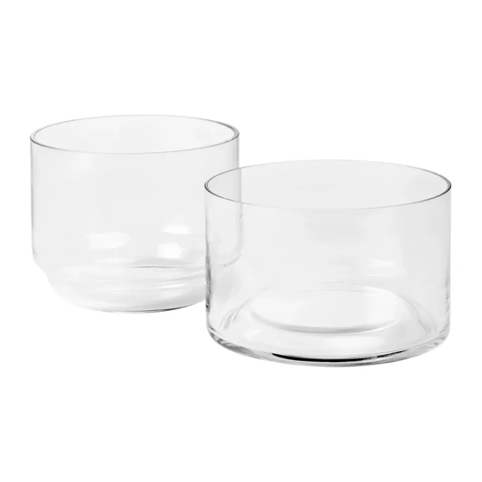 New Broste Copenhagen Sylvia bowl Ø13x10 cm, Clear Transparent