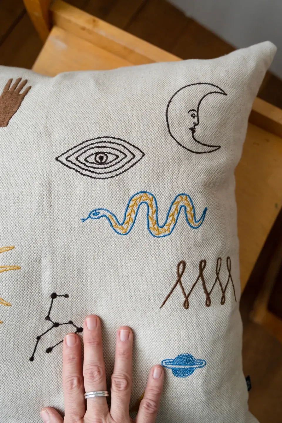 Best Fine Little Day Symbol pillowcase 48x48 cm, Natural Beige