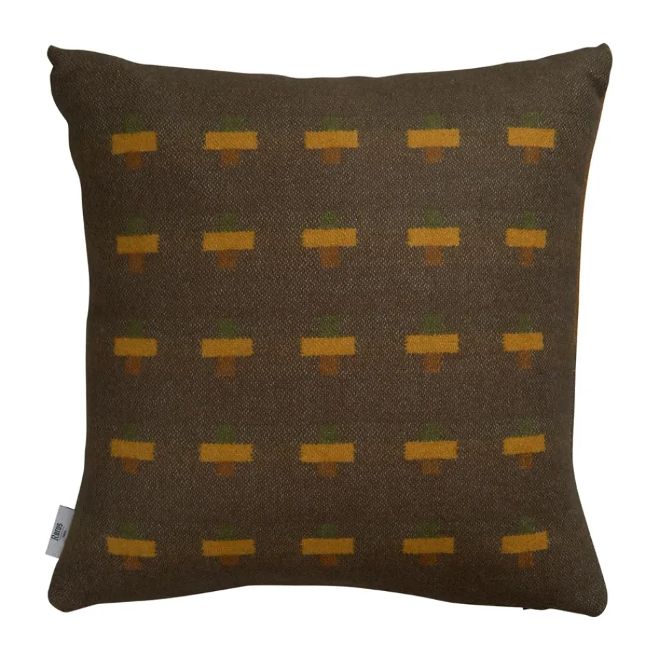 Cushions^Røros Tweed Syndin cushion 50x50 cm, Moorland GreenBrown