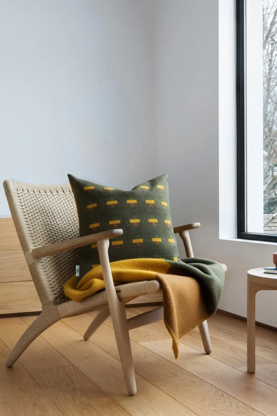 Cushions^Røros Tweed Syndin cushion 50x50 cm, Moorland GreenBrown