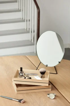 Outlet MOEBE Table mirror Ø20 cm, Black