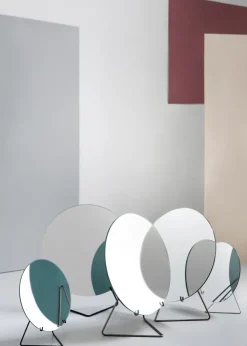 Outlet MOEBE Table mirror Ø20 cm, Black