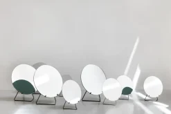 Clearance MOEBE Table mirror Ø20 cm, Brass Gold-coloured