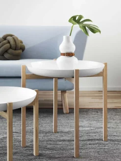 Clearance Design House Stockholm Tablo Table Set side table, High White