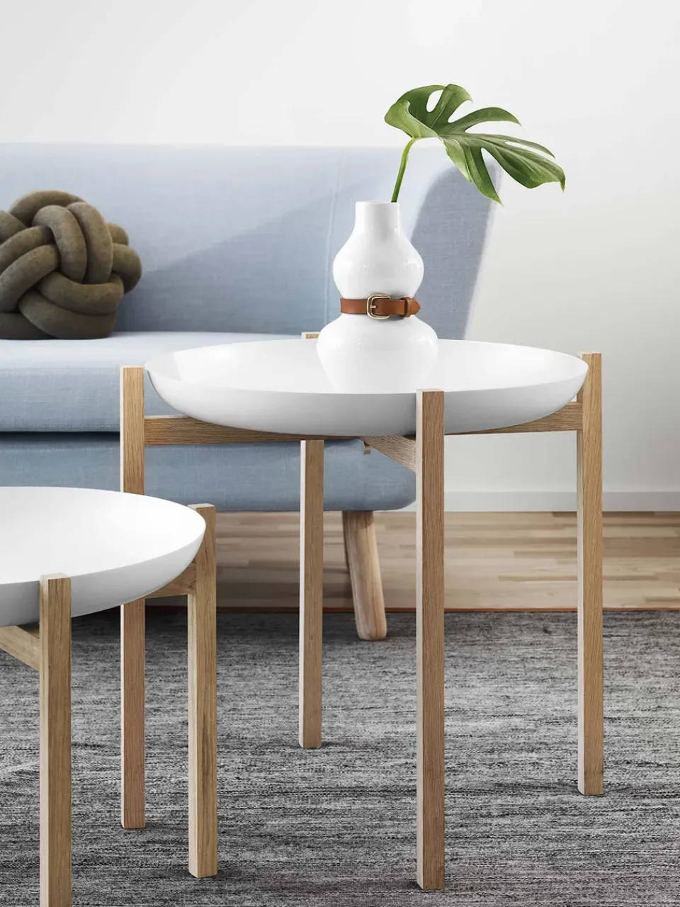 Clearance Design House Stockholm Tablo Table Set side table, High White