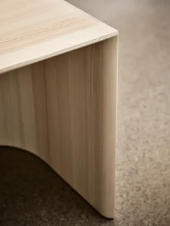 Best Fritz Hansen Taburet stool/side table, Oiled pine Brown