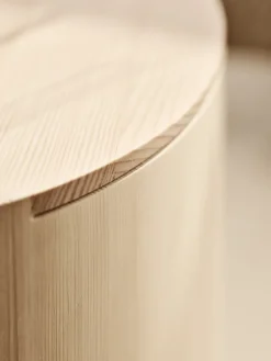 Best Fritz Hansen Taburet stool/side table, Oiled pine Brown