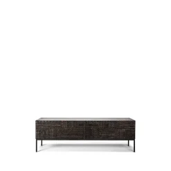 Online Ethnicraft Tabwa media cabinet, teak 51x160 cm Black