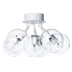 Ceiling Lights^CO Bankeryd Tage ceiling lamp, white-clear glass TransparentWhite