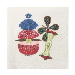 Paper Napkins^Iittala Taika napkin 33x33 cm 20-pack, Red