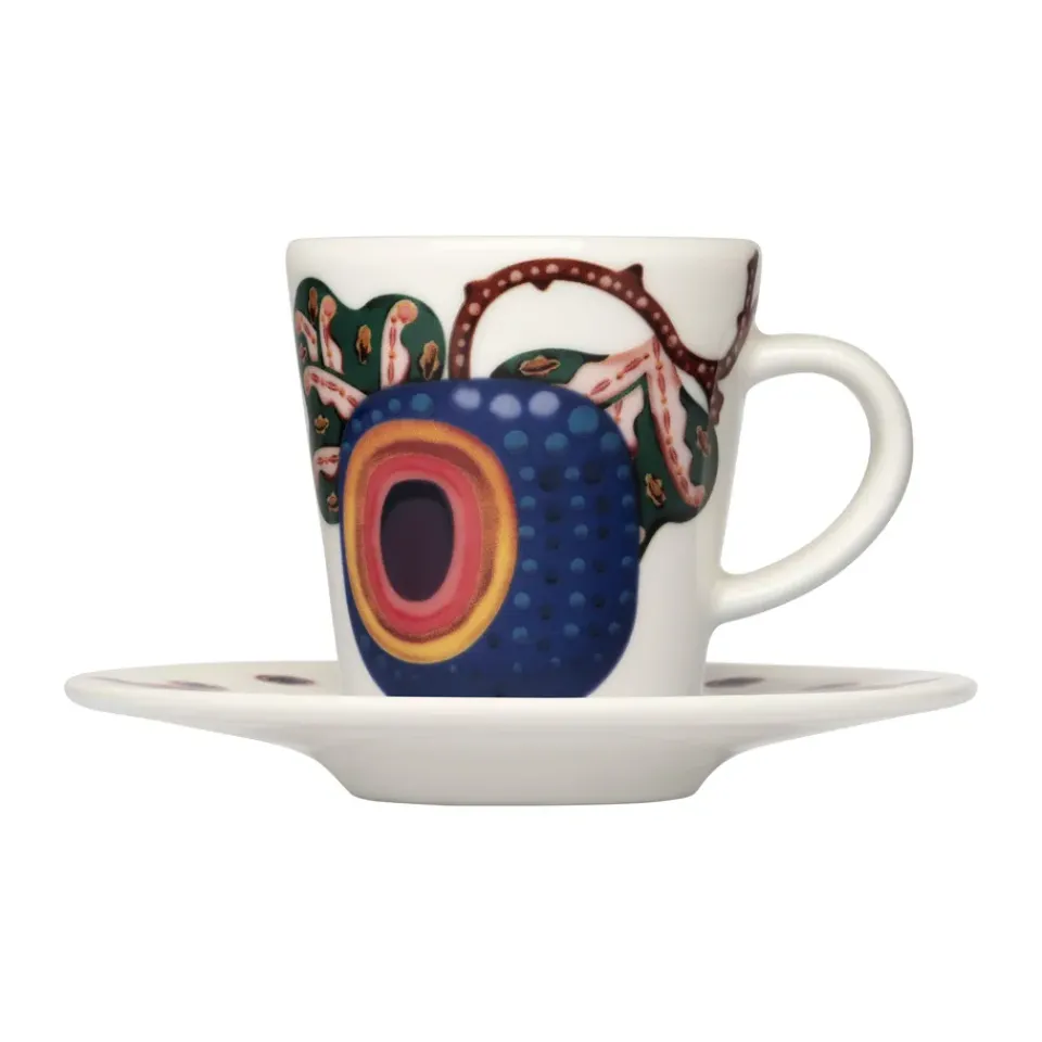 Tea & Coffee Saucers^Iittala Taika Sato plate Ø11 cm, White- coloured Multi